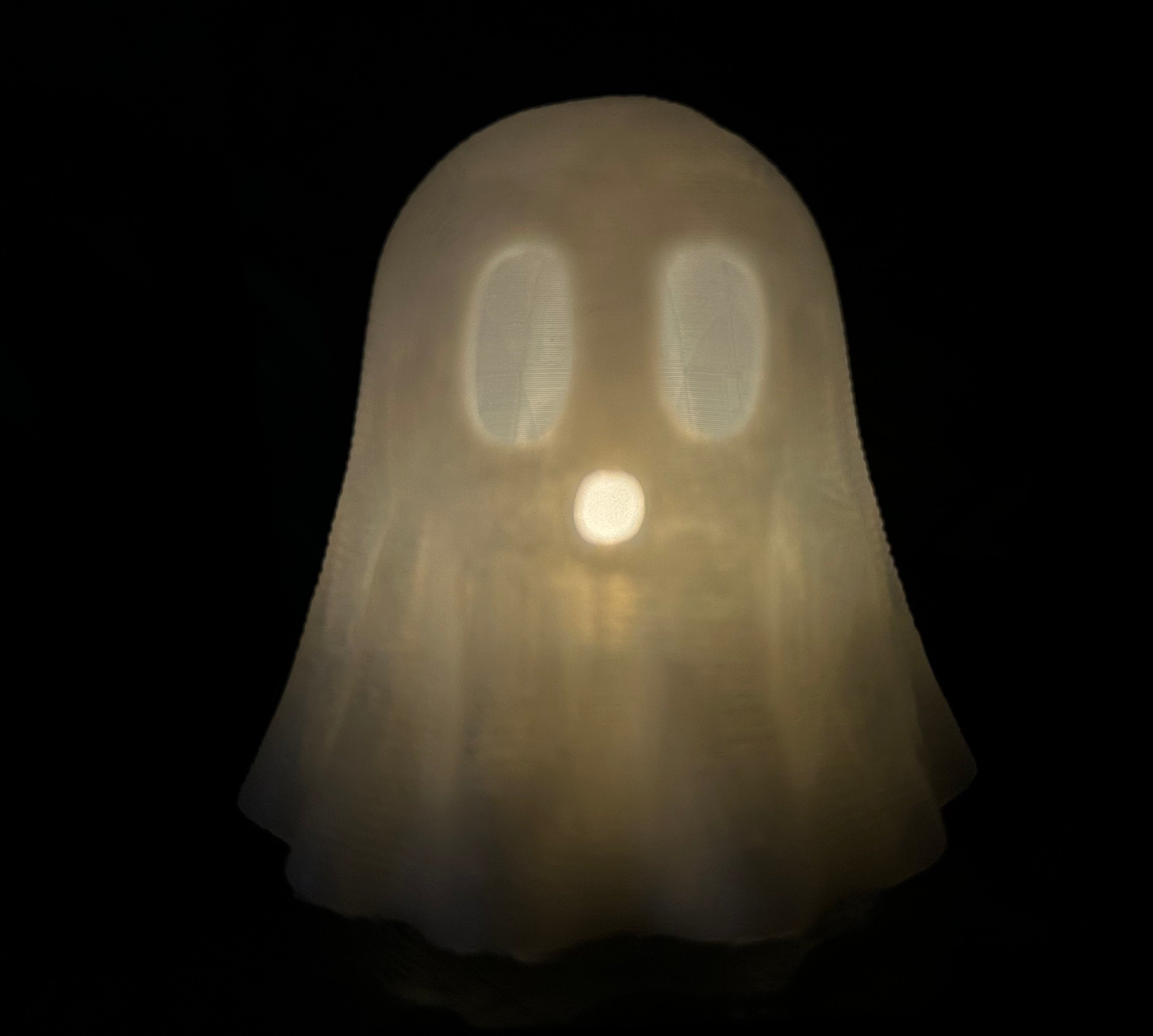 Ghost tea light candle