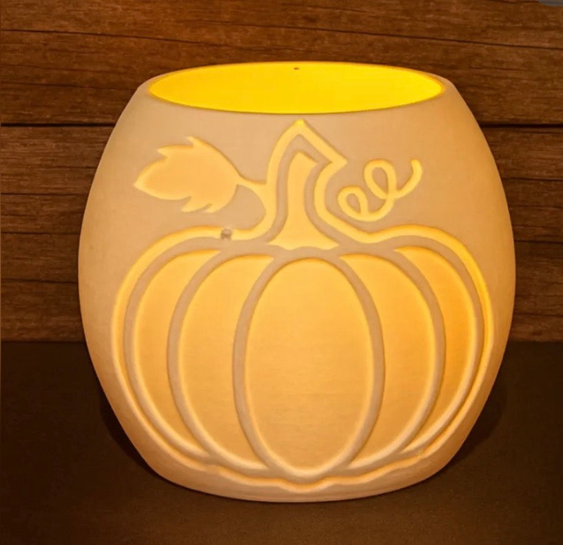 Pumpkin tea light holder